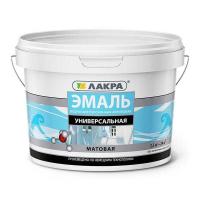 Эмаль Лакра акрил. универсал. Белая 2,5 кг мат.