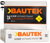 Клей плиточный BAUTEK Керамогранит К-12, 25кг