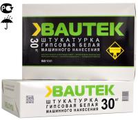 Штукатурка гипсовая BAUTEK Гипсовая белая С-26, 30кг